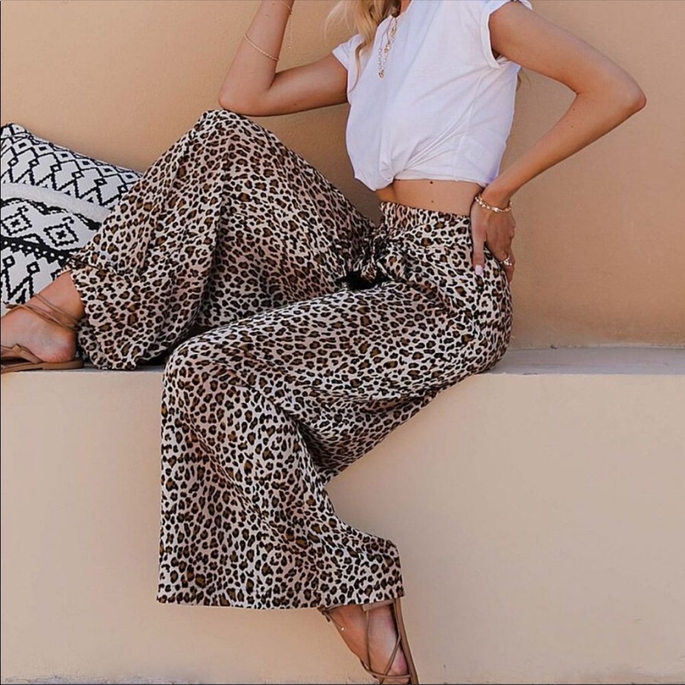 💃🏻MELINDA BOHO Leopard Pants
